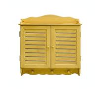 SiaBiced de Pared Cubierta de Medidor Tapa de Cuadro de Servicios Revestimiento Madera MDF con Detalle Pintado a Mano Adecuado, Madera Natural Pintada, Interior Pequeño 40 Cm Ancho 28 Cm Alto