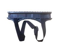 SiaBiced Estabilizador de Escalera Goma Antideslizante Protección contra Caídas Accesorio para Escalera Sencilla Soporte Resistente Adecuado para Trabajos, con Correa Y Tornillo, 34,5 Cm X 4 Cm