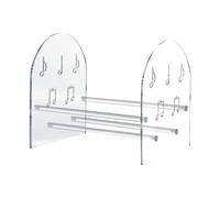 SiaBiced Estante para Discos Versátil, Acrílico, Decorativo, Moderno, Fácil de, Transparente