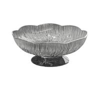 SiaBiced Frutero Soporte para Frutas Moderno Cuenco Decorativo con Base Organizador de Bocadillos Y Bol de Pet Espacioso para Uso Diario Adecuado para La Enci, Negro, Individual