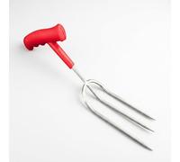 SiaBiced Horquilla mano acero inoxidable con mango antislizante para jardinería, para macetas - para cultivo, Style 1