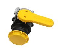 SiaBiced IBC Adaptador Válvula Bola Sustituto Tanque Depósito Plástico Estructura Robusta y Resistente Adecuado para Industriales Almacenamiento, Amarillo, tal como se describe