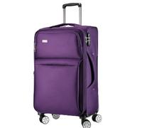 SiaBiced Maleta Viaje Ruedas Tela, Morado, Morado, 26 Pulgadas | Fabri oxford - cierre cremallera | impermeable | contraseña, viajes ocio - para vacaciones, para aeropuerto