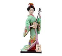 SiaBiced Muñeca Geisha Japonesa de Resina Estilo Kimono, Estatuilla Pintada a Mano, Dormitorio, Estilo c, Individual