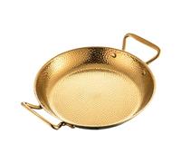 SiaBiced Paellera de Acero Inoxidable con Tapa de Cristal, Excelente para Arroces, 28cm, Individual