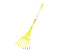 SiaBiced Rastrillo de Hojas de Jardín para Niños, Compacto, Desmontable, 76,5 Cm, Metal, para
