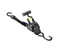 SiaBiced Retractable Cinta de Trinquete Retráctil Automático con Gancho Correa Elástica Ajustable y Material de Poliéster Anti Desgaste Adecuada para Fijar, Mango redondo