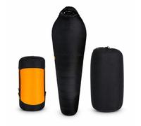 SiaBiced Saco Dormir Momia Plumón, Todas, para Mochileros, S1000 Negro Noche Profunda Apertura Izquierda