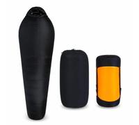 SiaBiced Saco Plumón para Libre, Diseño, -12°C Confort, Clima Frío e Invierno, para, Negro Noche, M