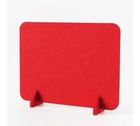 SiaBiced Separador de Escritorio Divisor para Mesa Panel Privacidad Pantalla Divisoria Capa Adecuado para Espacios de Aprendizaje Estaciones de Trabajo Oficinas Colaborativas, Red, 30-50cm
