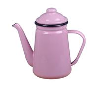 SiaBiced Tetera Enlozada Hervidora Cafetera Olla para Hervir Leche Resistente Estética Apta para Hogar Restaurante Cocina .1L, Rosa, tal como se describe