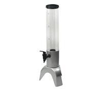 SiaBiced Torre Dispensadora de Cerveza con Medidor, para Margaritas, Mesa de Bebidas para Exteriores, Plata, 1.5l