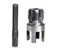 SiaBiced Tube Roscador de Tubos Herramienta Roscadora Abridor de Dispositivo de Corte de Rosca Fabricado en Hierro Resistente Compatible con Taladro, 4.5 X 2.5 X 2.2 Cm