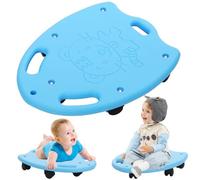 Siairo Tabla de Patinete para niños, Scooter Board de Equilibrio Patinete Sentado Sensorial para niños con Autismo, Scooter Board con 5 Ruedas giratorias y manijas