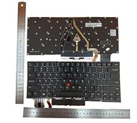 Siakoocty Repuesto de teclado con retroiluminación para Lenovo ThinkPad X1 Carbon Gen 7th 2019, ThinkPad X1 Carbon Gen 8th 2020, ThinkPad X1 Yoga Gen 4 2019 y X1 Yoga Gen 5 2020