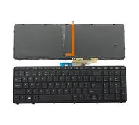 Siakoocty Repuesto para laptop con teclado retroiluminado para HP ZBOOK 15 G1 ZBOOK 15 G2 ZBOOK 17 G1 ZBOOK 17 G2 Series PK130TK1A00 SK7123BL MP-12P23USJ698W PK130TK2A00 733BL 688-00 01