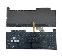 Siakoocty Teclado de repuesto para laptop con retroiluminación colorida para Asus ROG Strix G17 G731 G731G G731GT G731GU G712LU G712LV G712LW G712 0KNR0-6813US00 V185026JS1 0KN1 91222 KO11