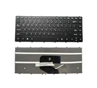 Siakoocty Teclado de repuesto para portátil con retroiluminación para GETAC S410 G1 G2 G3 S410G1 S410G3 / S410 G3 6150e inglés con marco S410 G1 G2 S410 G3 G4 CS603-C US YXT-24-3 8 NB19 85