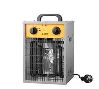 SIAL Calefactor Bajo Consumo 3300W, Radiador Eléctrico, Portátil, IP24 | Protección Contra Sobrecalentamiento, Ideal Para Industria, Habitación, Baño, Interior Y Exterior. Calefactor Bajo Consumo