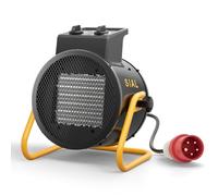 SIAL Calefactor Industrial de Aire Caliente 5000W 400V Radiador,P5 | Eléctrico, Termoventilador Potente con Termostato, Cerámica PTC portátil, para Taller, Garaje y Grandes Espacios