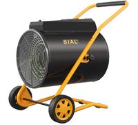 SIAL Termoventilador Industrial 15 kW - Calentador Eléctrico - Calentador Radiante Calentador de Construcción - Calefactor para Garajes, Talleres, Obras - D15 - Negro
