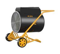 SIAL Termoventilador Industrial 30 kW - Calentador Eléctrico - Calentador Radiante Calentador de Construcción - Calefactor para Garajes, Talleres, Obras - D30 - Negro