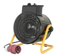 SIAL Termoventilador Industrial 5000W - Calentador Eléctrico - Calentador Radiante Calentador de Construcción - Calefactor para Garajes, Talleres, Obras - D5 - Negro