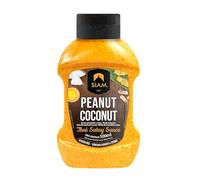 SIAM Salsa Satay de Cacahuete y Coco, 500 ml, Sin Gluten, Contiene cacahuete y Sésamo