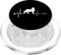 Siamese Cat Heartbeat Funny Kitten For Cats Lovers PopSockets PopGrip para MagSafe