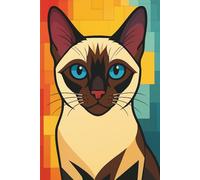 Siamese Cat Notebook: Cartoon Journal, Diary, Writing Pad: A graceful gift for Kids, Cat Lovers, Siamese Fans, Animal Enthusiasts, Family, Friends, Loved Ones & Creative Spirits