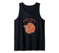 Siamese Fighting Fish Club Betta Peces de agua dulce Camiseta sin Mangas