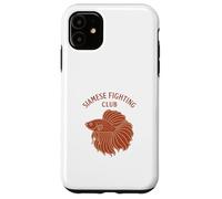 Siamese Fighting Fish Club Betta Peces de agua dulce Carcasa para iPhone 11