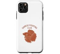 Siamese Fighting Fish Club Betta Peces de agua dulce Carcasa para iPhone 11 Pro Max