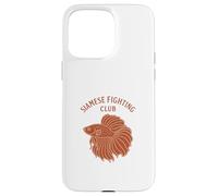 Siamese Fighting Fish Club Betta Peces de agua dulce Carcasa para iPhone 15 Pro Max