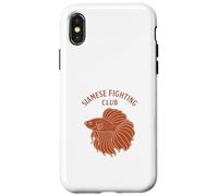 Siamese Fighting Fish Club Betta Peces de agua dulce Carcasa para iPhone X/XS