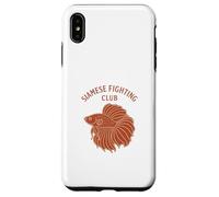 Siamese Fighting Fish Club Betta Peces de agua dulce Carcasa para iPhone XS Max