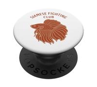 Siamese Fighting Fish Club Betta Peces de agua dulce PopSockets PopGrip Adhesivo