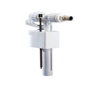 SIAMP 92545 COU70373-Grifo Flotador silenciado (Entrada Lateral, 95 L, Cierre hidráulico, Nivel de Agua Regulable, Boquilla de latón niquelado de 3/8°, Rango de Funcionamiento de 0,5 a 16 Bares)