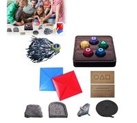 SIAMZYWV Juego tradicional coreano Jebi Chagi, Gong-gi, Biseokchigi, Paeng-y, DDAKJI - Juegos de viaje familiares - A partir de 3 años