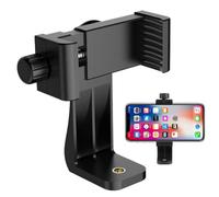 SIAOBIULYG Adaptador universal para trípode para teléfono inteligente, gira 360°, clip de trípode para teléfono celular, compatible con iPhone, Samsung Galaxy y todos los teléfonos