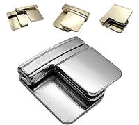 Siapodan Invisible Belt Multi-Function Belt Clip, Lazy Belt Cordless Buckle Belt Tighten the Waistband, Buckle Metal Belts,Multi-Function Belt Clip (Silver)
