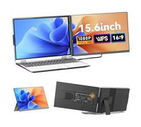 siaviala Monitor PortáTil Mejorado De 15.6", Extensor Pantalla Portati 1080p IPS, Doble Pantalla Portatil, Compatible con Laptop Screen Extender de 13 a 17,3 Pulgadas