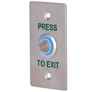 SIB EXITBUTTON303-SLIM-LED Pulsador de liberación de puerta con LED - Uso profesional - Testado 100.000 usos - NO/NC/COM | Empot