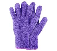 Sibba 2 piezas de guantes de limpieza de microfibra para el automóvil, limpieza de polvo, guantes reutilizables de coral, lavables, guantes de limpieza de plantas para cocina, casa, persianas, muebles