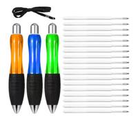 Sibba Bolígrafo con peso para temblores de mano para manos artríticas, juego de 3 bolígrafos ergonómicos de escritura fina para Parkinson, ayuda de terapia ocupacional, bolígrafos para artritis, pesas