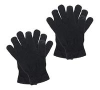 Sibba Guantes de Dedos para Pantalla Táctil - 2 Pares para Clima Frío, Invierno, Montar al Aire Libre - Cálidos para Hombres y Mujeres - Negro