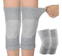 Sibba Rodillera de compresión de bambú, rodillera elástica, transpirable, rodilleras gruesas, soporte antideslizante para hombres y mujeres, levantamiento de pesas, gimnasio, entrenamiento, deportes