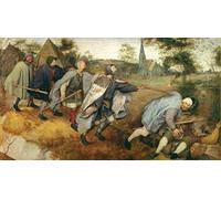 SibeG Imagen Impresa Arte Impresiones En Lienzo Pinturas famosas Parábola de los ciegos de Pieter Bruegel el Viejo para decoraciones del hogar 60x90cm
