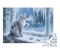 Siberia Puzzle De 1000 Piezas Animales Rompecabezas para Adultos De 1000 Piezas Juego Entretenimiento Creativo 1000pcs (75x50cm)