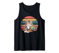 Siberian Cat Gafas De Sol Hawái Playa Moscú Pelo Largo Camiseta sin Mangas